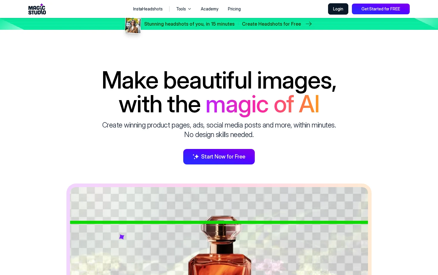 Magic Studio 页面快照